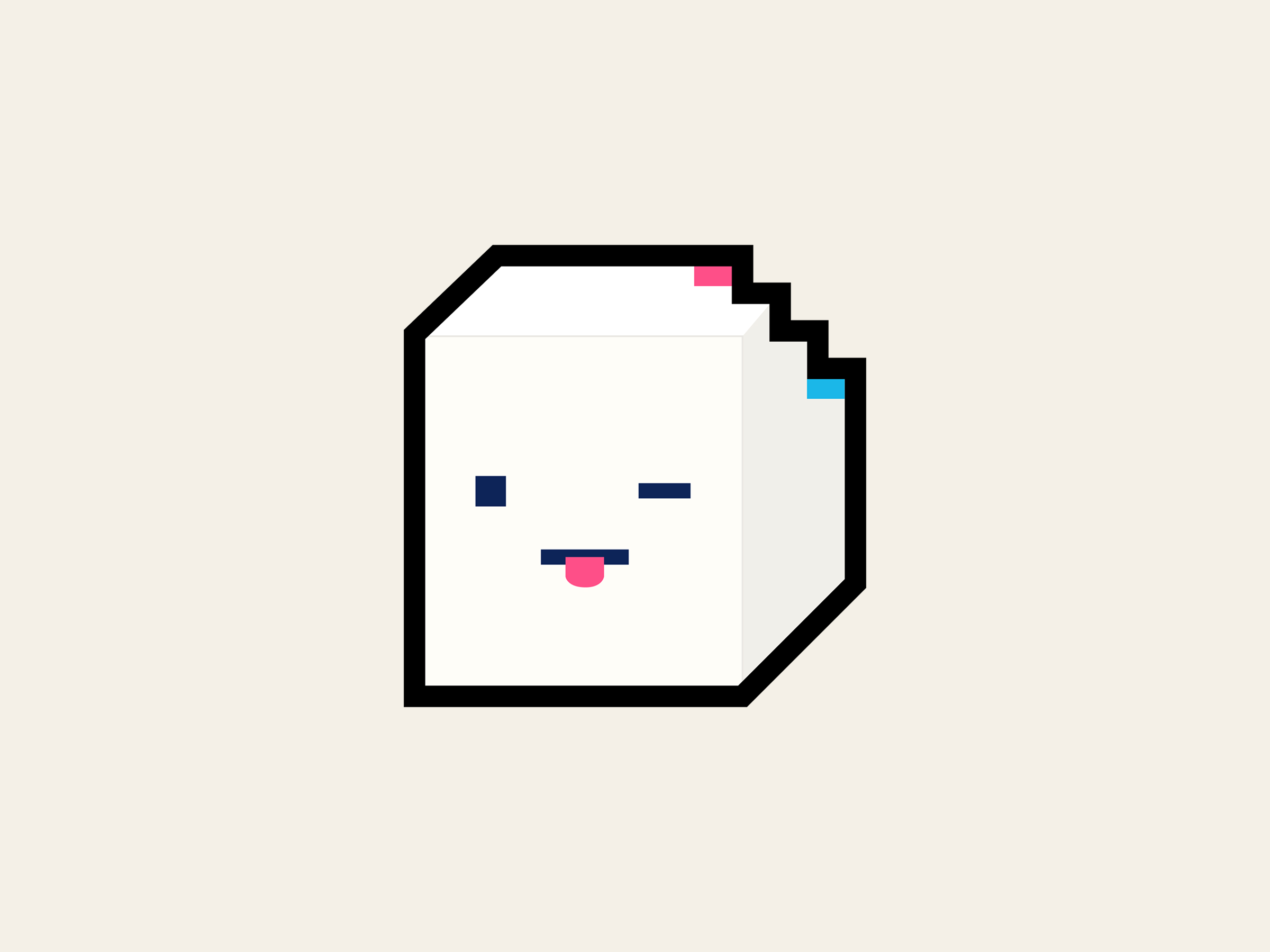 SugarGlitch — companion AI character key art